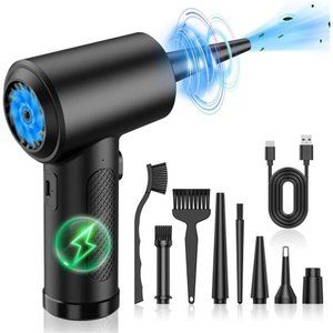 Compressed-air-Duster-100000RPM-Keyboard-Cleaner for Computer 7600mAh